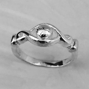 Volleyball ring sterling silver