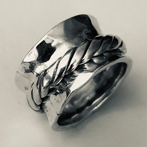 RSM 14 sterling silver spinner ring