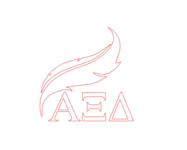 Alpha Xi Delta AXID Quill Feather Logo Vinyl Sticker Decal Etsy
