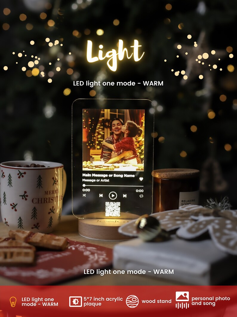 Music Plaque With Light and Speaker Etsy