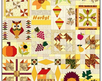 HERBSTLEUCHTEN  - 100 x 100 cm Instructions in GERMAN