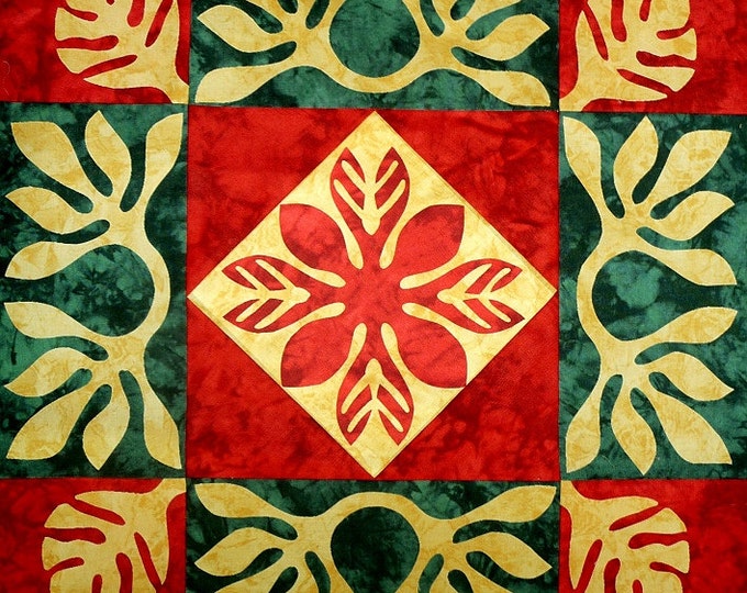 Pohihihi - hawaiian Quilt - pdf pattern