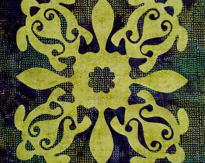 Honu - Quilt or cussion, Size 50 x 50 cm