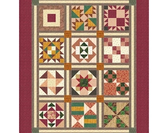 Country Flair Sampler Quilt - EBook in GERMAN LANGUAGE