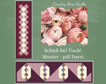 There is NO English Version - only German Language - Schick bei Tisch - Muster als pdf Datei
