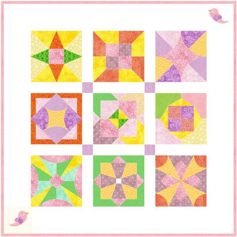 Lavender Fields Pattern English Paper Piecing