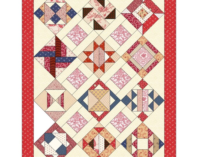 12 Days - 12 Blocks - 1 Quilt    Pattern/Download