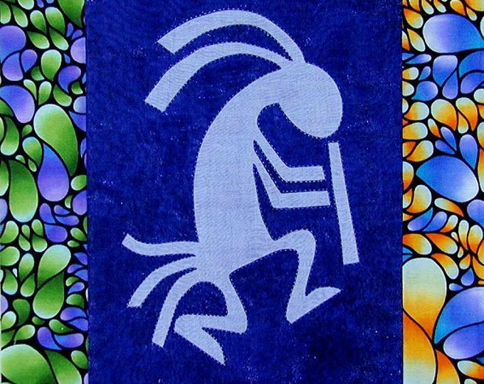 Kokopelli - Quilt with Organza-Applique - Pattern/Download