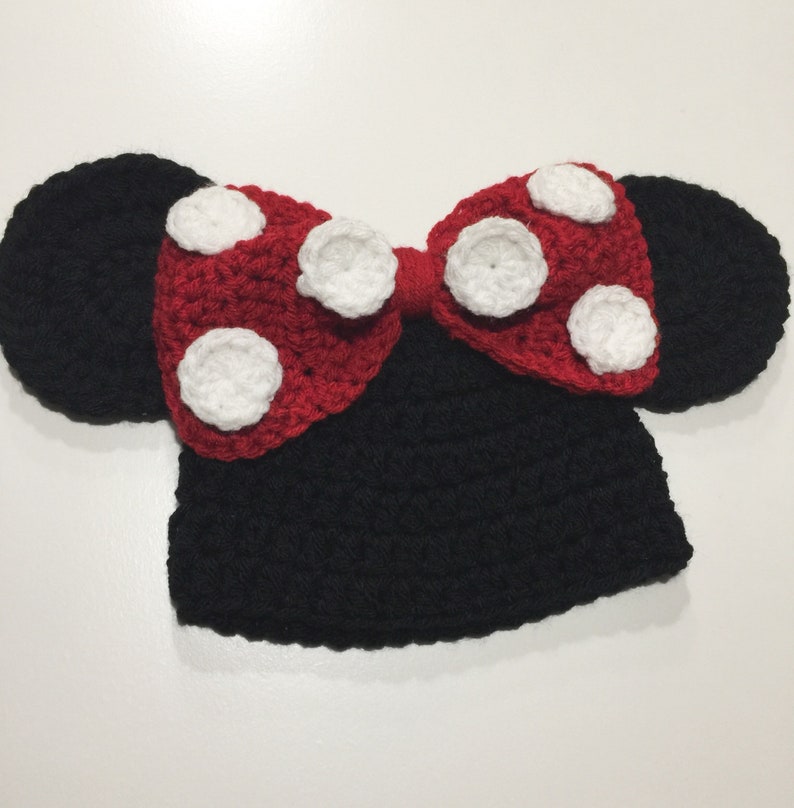 Crochet Minnie Mouse outfit Newborn - 18 months