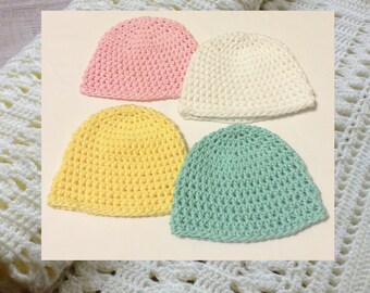 Crochet Baby Beanie (Newborn - 18 months)