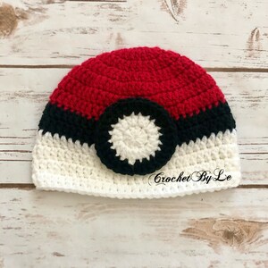 Crochet Pokemon Outfit - Beanie and Diaper Cover (Available Newborn - 12 months) bild 2