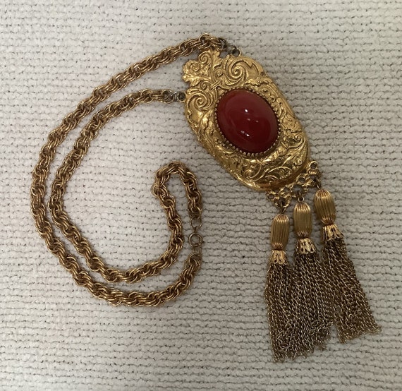 Beautiful Pauline Rader signed Etruscan necklace - image 6