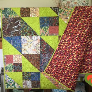 Aboriginal Fabrics Wild Rover Quilt-comfort Quilt-throw Quilt ...