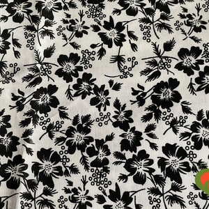 Black & White Designer Fabric. Fat Quarter. OOP. HTF.