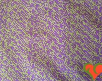 Early Carla Miller Script Purple Fabric CM32 Fat Quarter or More. OOP. HTF. Rare. Retired.