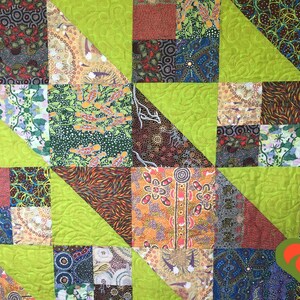 Aboriginal Fabrics Wild Rover Quilt-comfort Quilt-throw Quilt ...