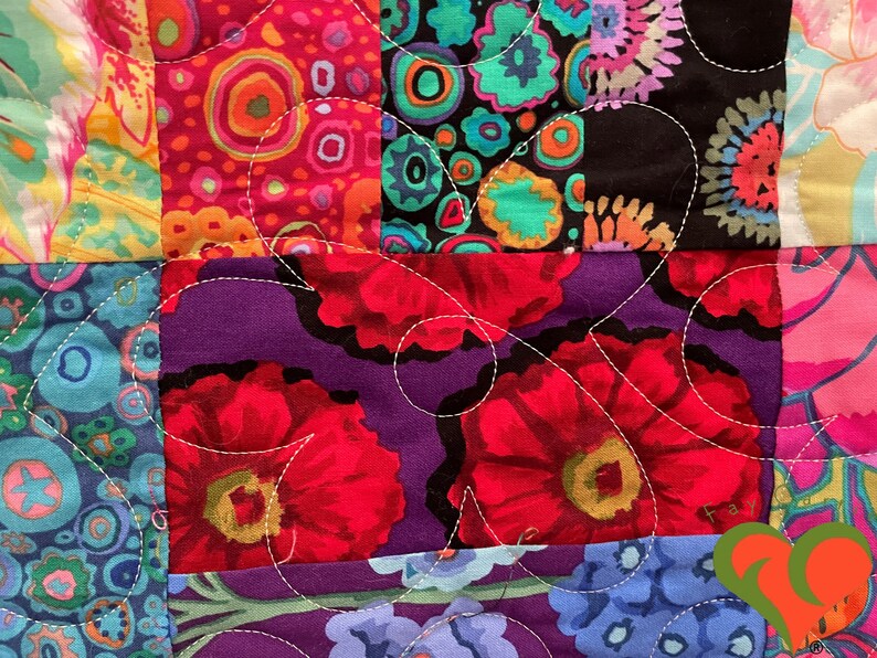 Glorious Color Kaffe Fassett Quilt. Twin/full Bed Sized Etsy