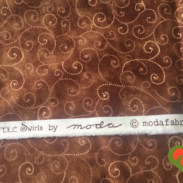 Moda Marble Swirl Chocolate #9908-81. Fat Quarter or More. Rare. HTF.