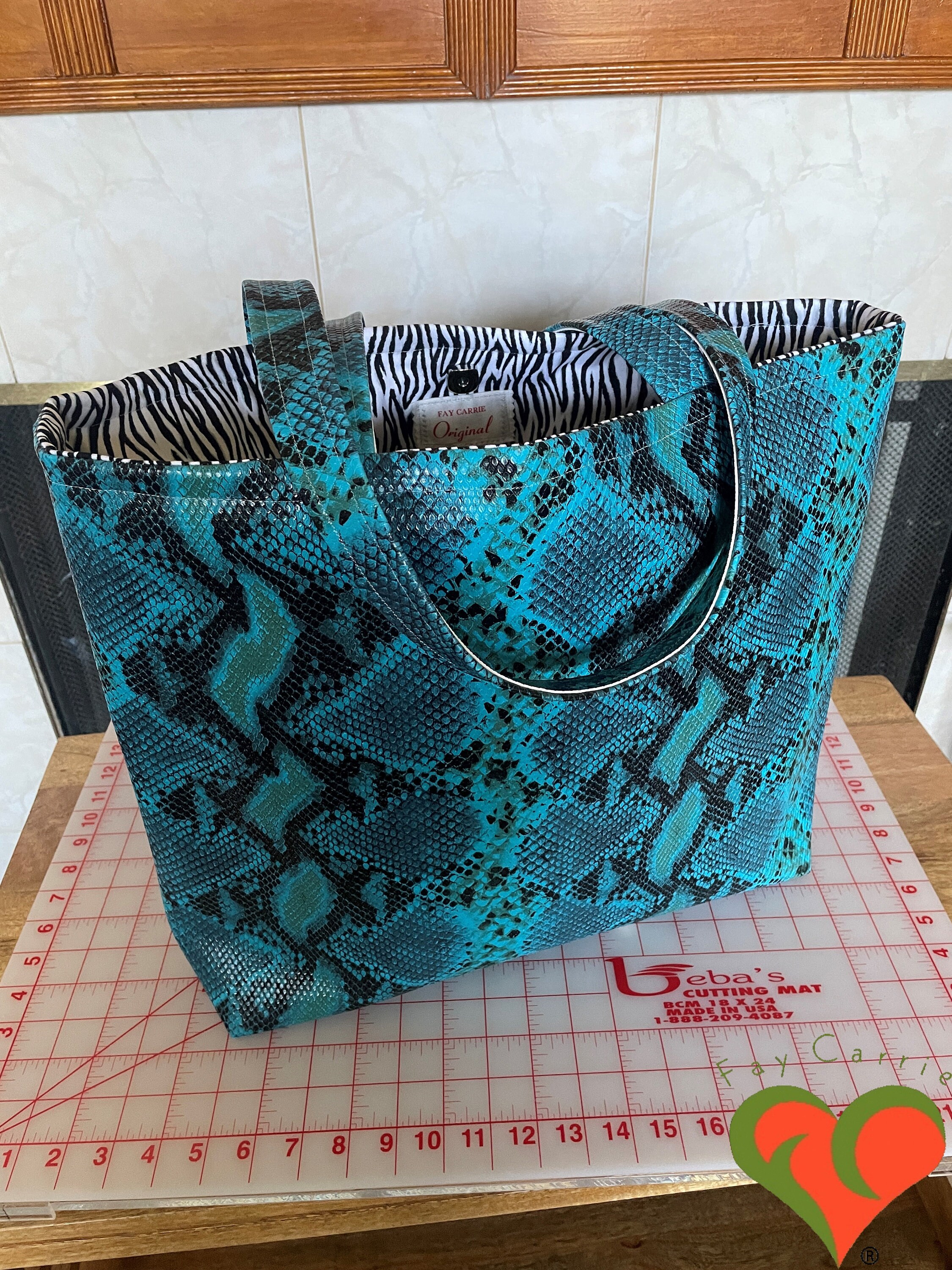 Invasive Python Bag Charm Gorgeous Designer Burmese Python Snake Faux Leather Bag. Magnetic Snap ...
