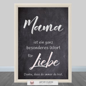 Kunstdruck MAMA ist LIEBE Bild 3