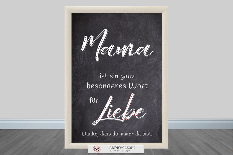 Kunstdruck MAMA ist LIEBE Bild 3