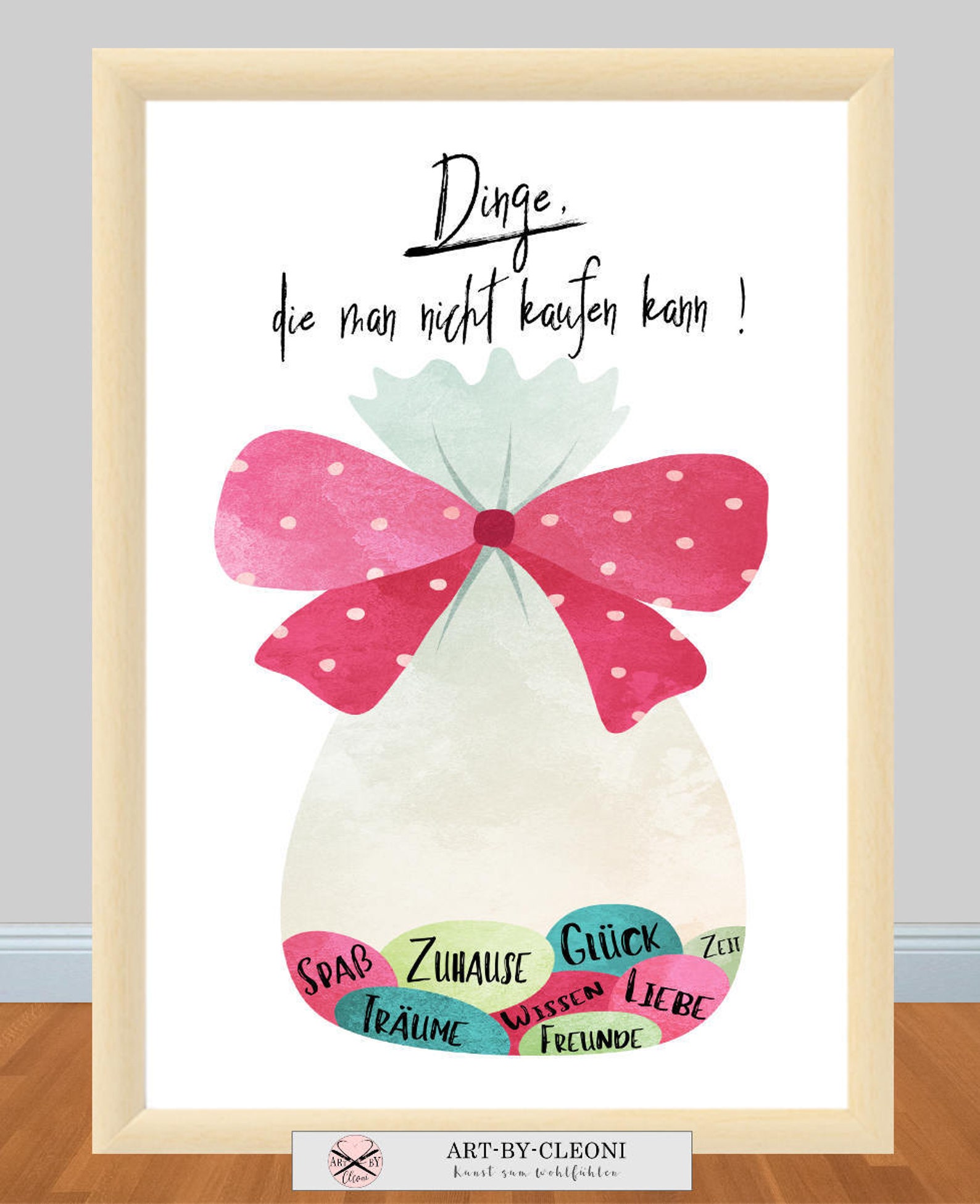 Print / Druck DINGE die man nicht kaufen kann Etsy