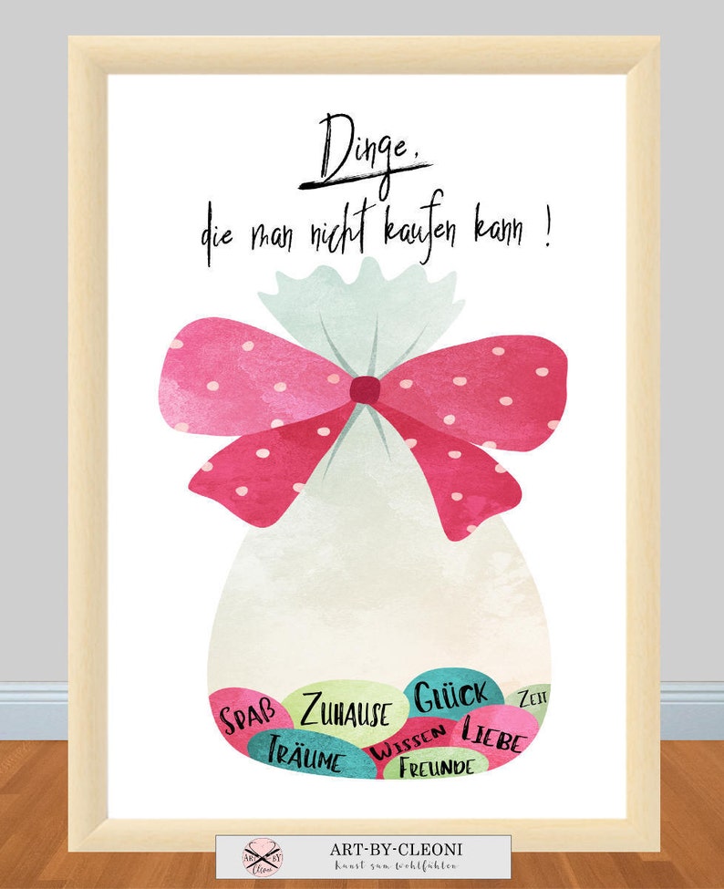 Print / Druck DINGE die man nicht kaufen kann Etsy.de