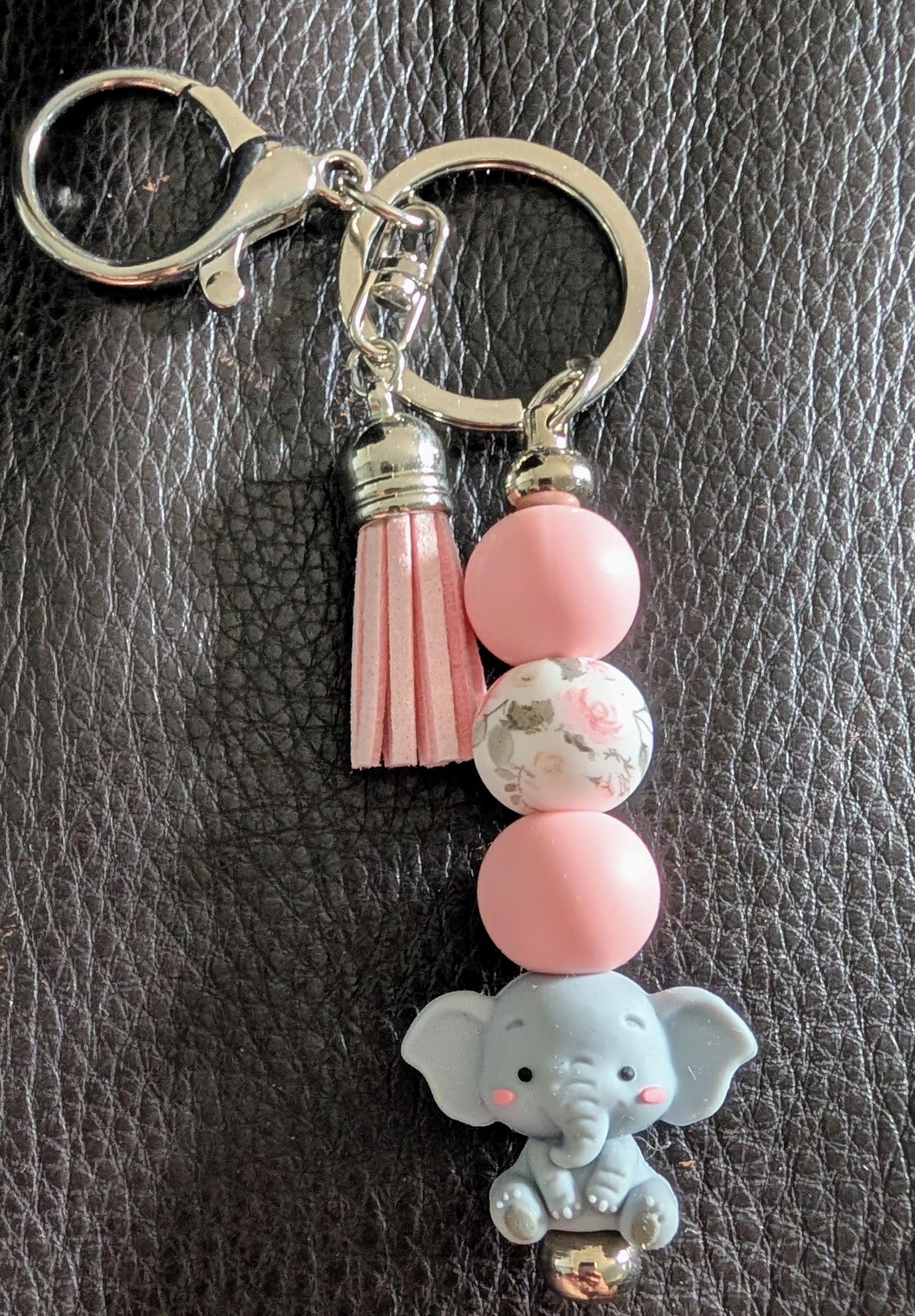 Baby Elephant Keyring/ Bag Charm - Etsy