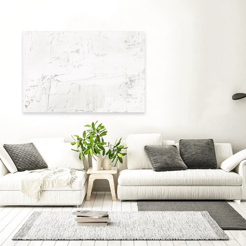 Original Abstract White Wall Art Modern Wall Art Textured - Etsy