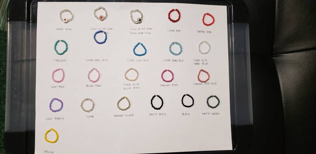 stackable beaded rings