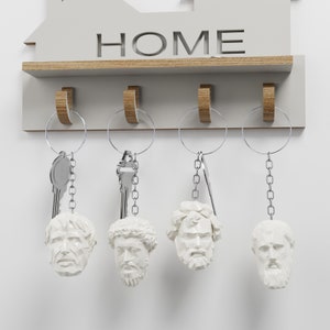 Stoic Keychains / Marcus Aurelius Seneca Epictetus and Zeno - Etsy