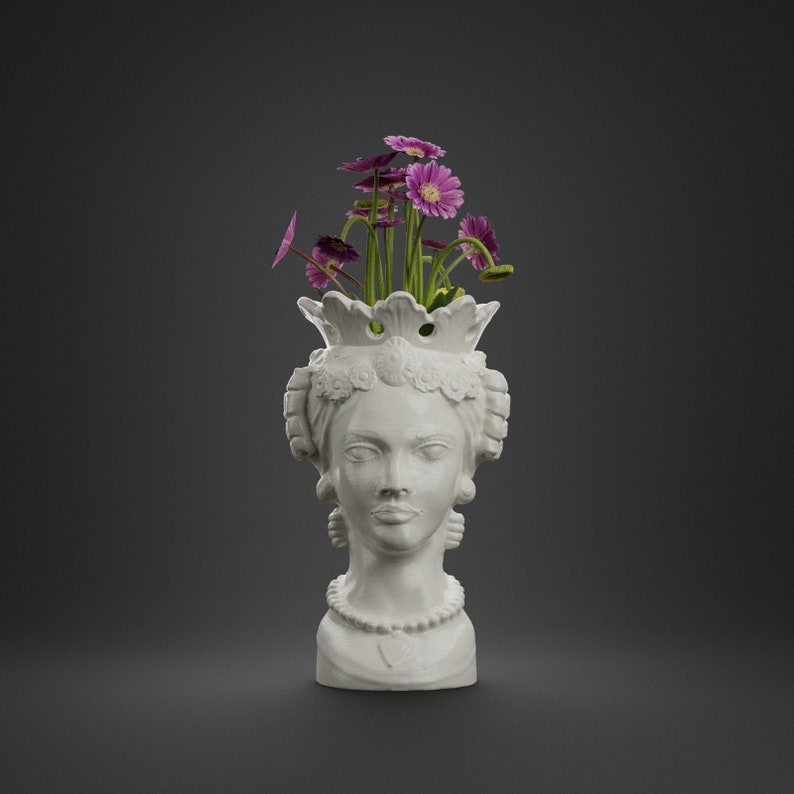 Moor's Head Vase Planter Sicilian Head Sicilian Etsy