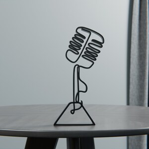 Microphone Minimalist Art Sculpture Customized Diy Gift - Etsy