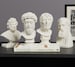 Stoic Set / Marcus Aurelius, Seneca, Epictetus, and Zeno Statues / 5.9 inches & 7.1 inches tall optional / 3D Printed Statues 