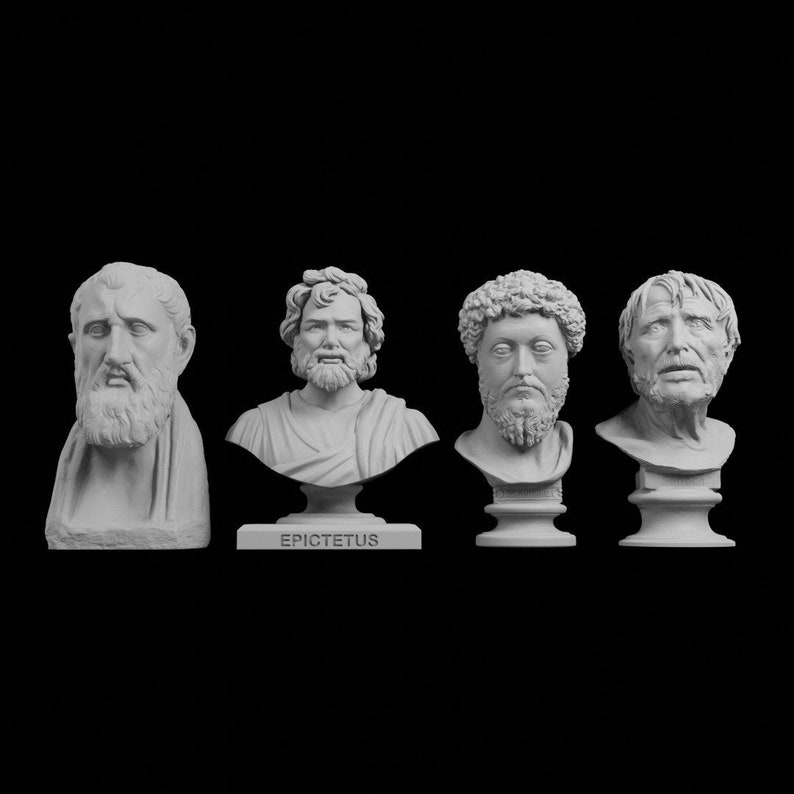 Stoic Set / Marcus Aurelius Seneca Epictetus and Zeno Etsy