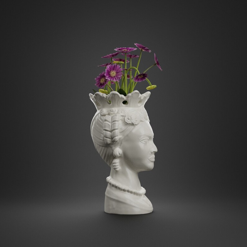 Moor's Head Vase Planter Sicilian Head Sicilian Etsy UK