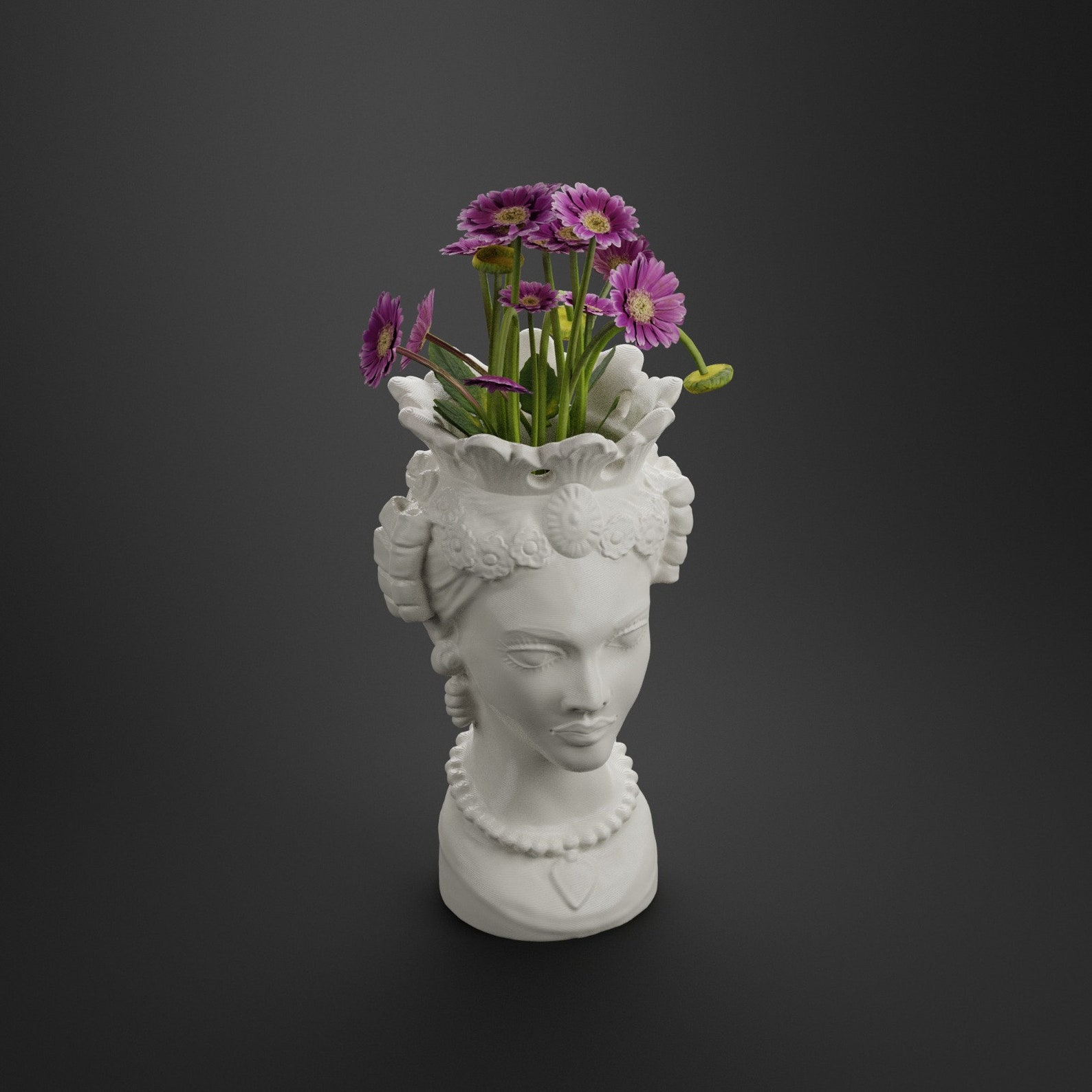 Moor's Head Vase Planter Sicilian Head Sicilian Etsy
