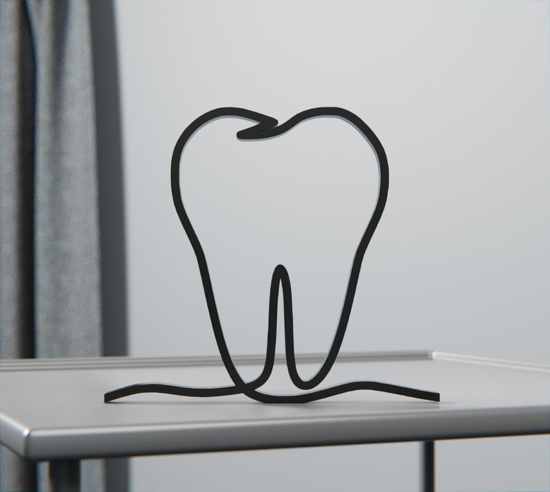 Dentist Minimalist Art Sculpture Dentist Customized Gift Etsy