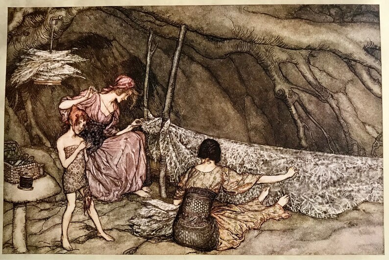 peter pan in kensington gardens arthur rackham