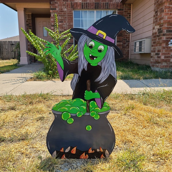 Halloween Witch Wood Cut Out