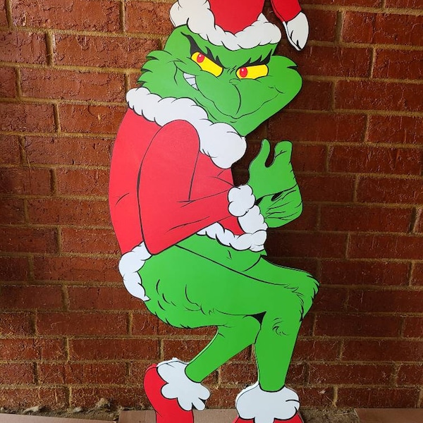 Grinch Yard Art Etsy