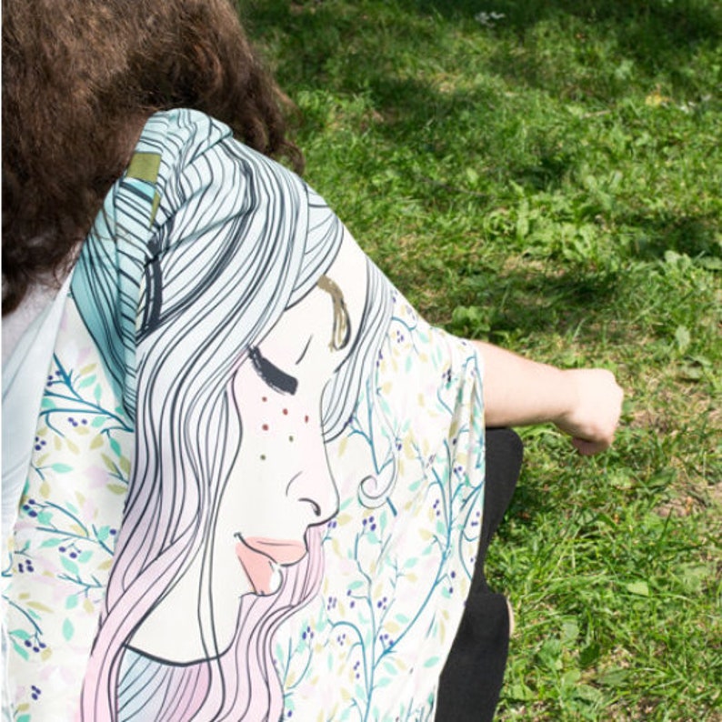 Side Purse Sling Bag Fabric Purse Colorful Purse Beach Picnic Bag Hippie Bag Purple Explosion Origami Tote Original Art School Bag
