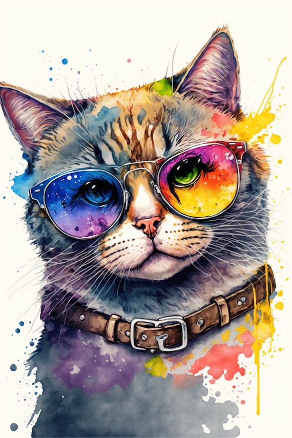 cute cat with glasses pfp background ideas aesthetic inspo