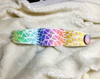 Pulsera gráfica multicolor