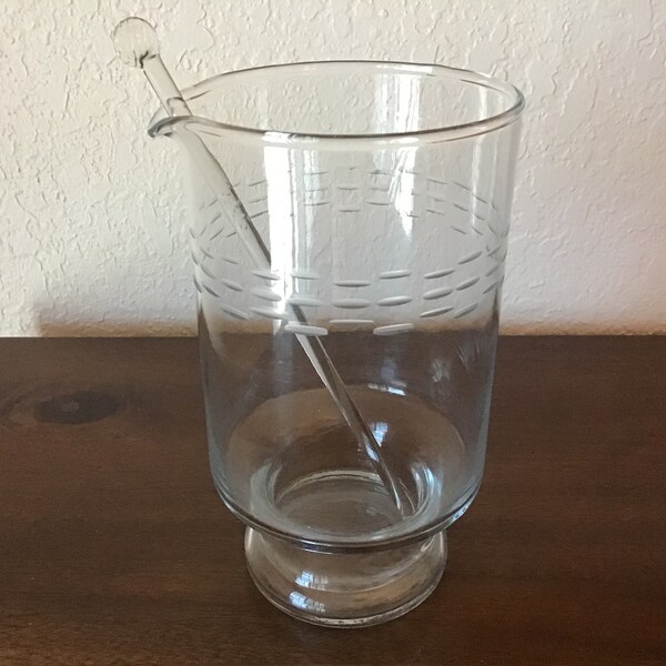 Cocktail Mixing Pitcher Vintage Etsy