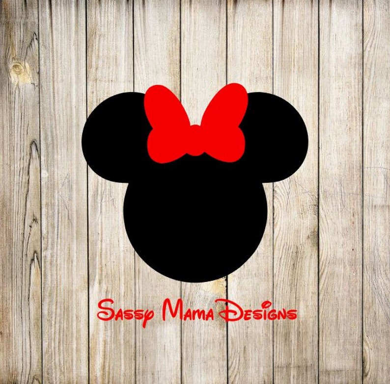 Minnie Mouse SVG design, instant download image 1