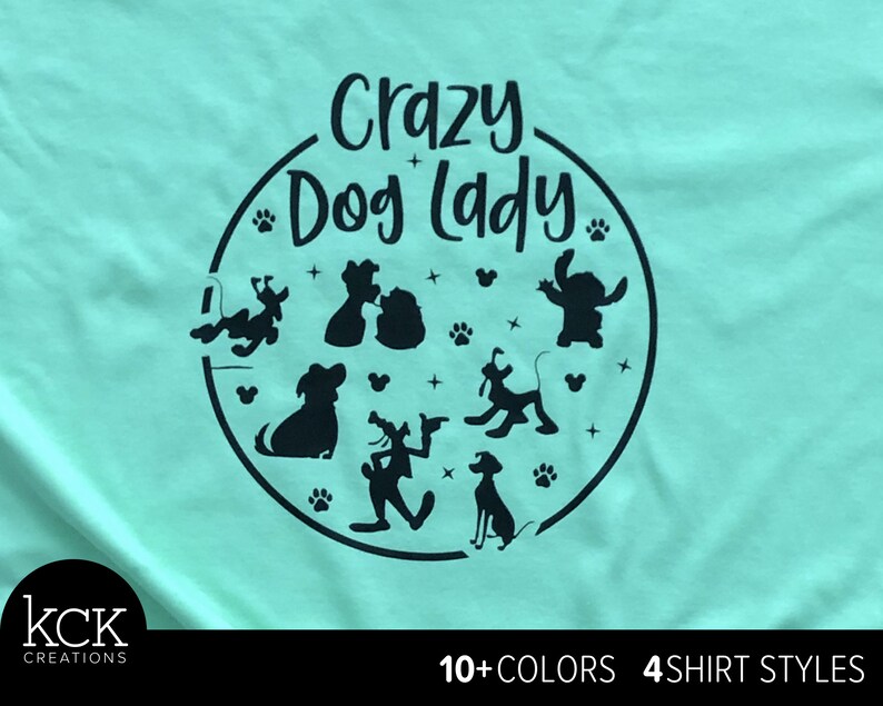 Crazy Dog Lady / Disney Shirt / Lilo and Stitch Shirt / up Etsy