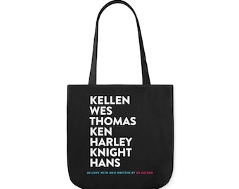 BB Easton's Book Boyfriends Canvas Tote Bag