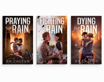 1ST EDITION Set of Rain Trilogy Paperbacks - Signed by BB Easton