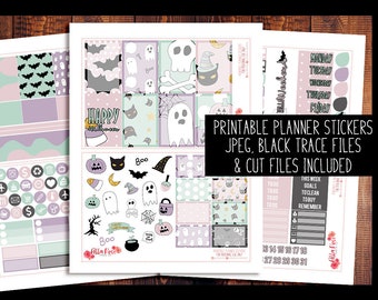 Erin Condren Planner Stickers Halloween Printable - Etsy